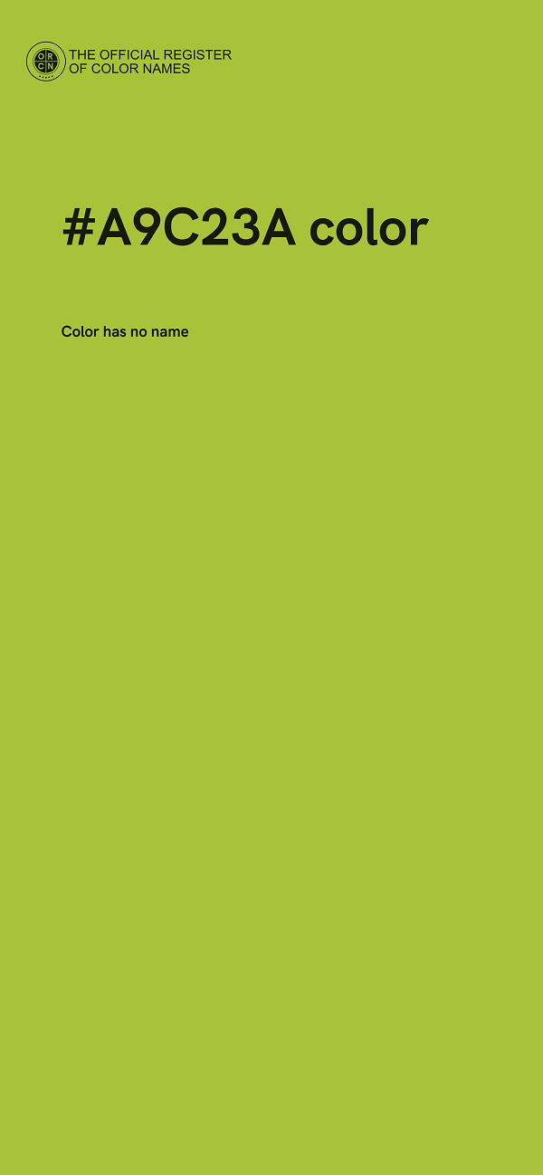 #A9C23A color image