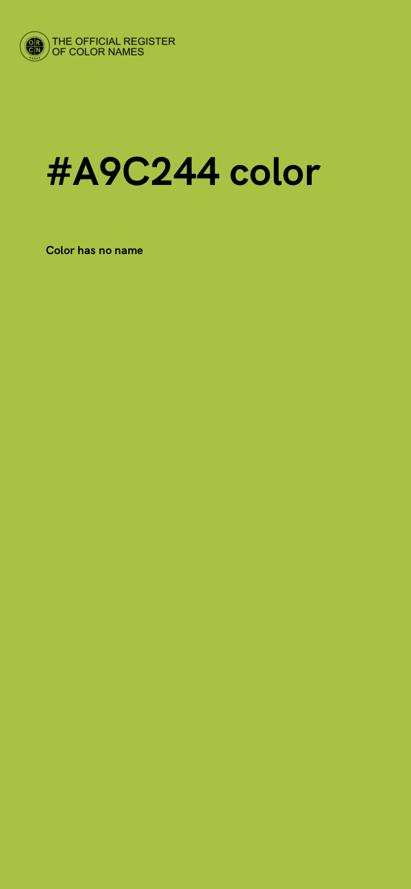 #A9C244 color image