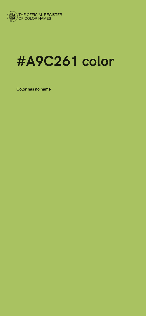 #A9C261 color image