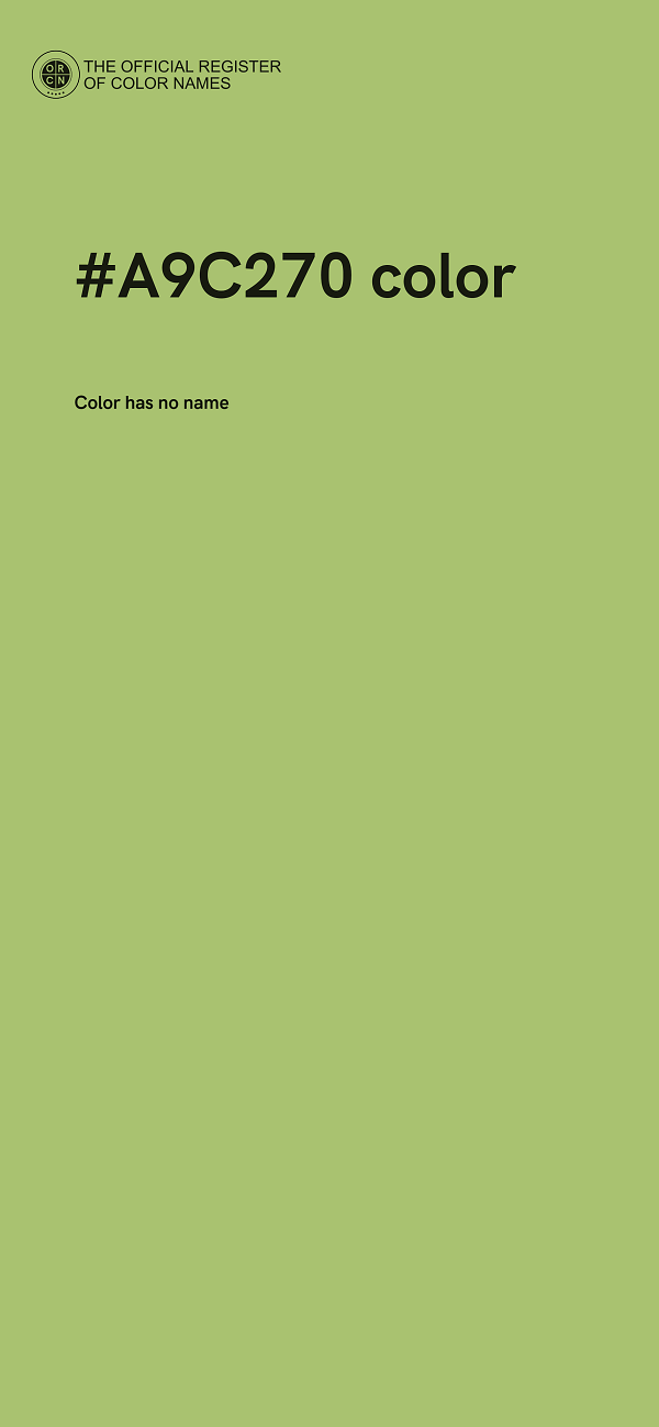 #A9C270 color image
