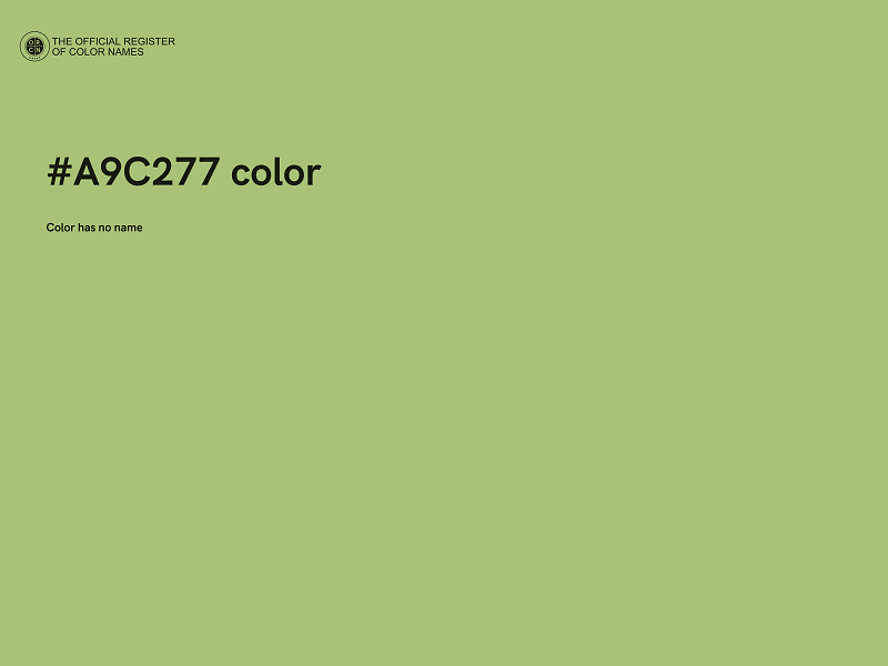 #A9C277 color image