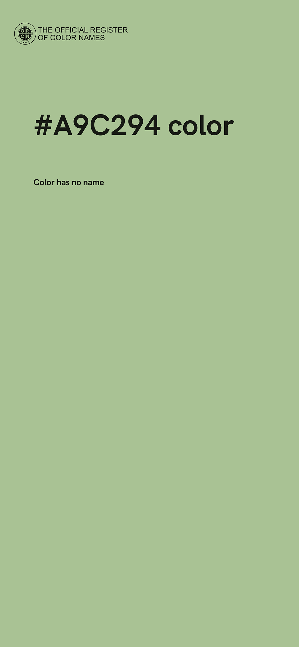 #A9C294 color image