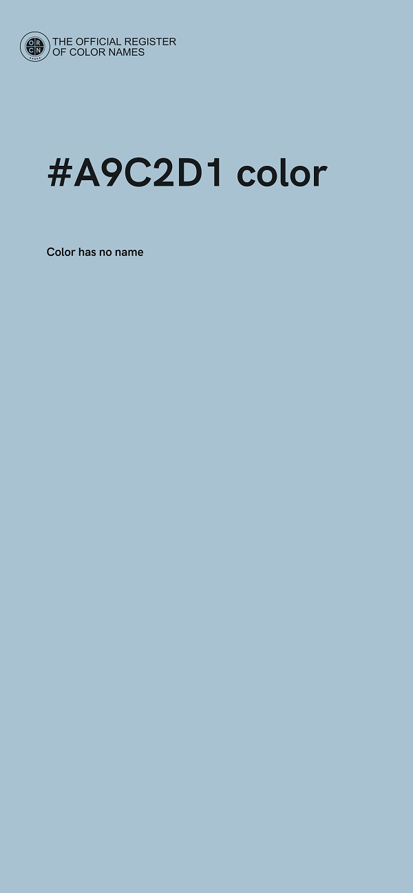 #A9C2D1 color image