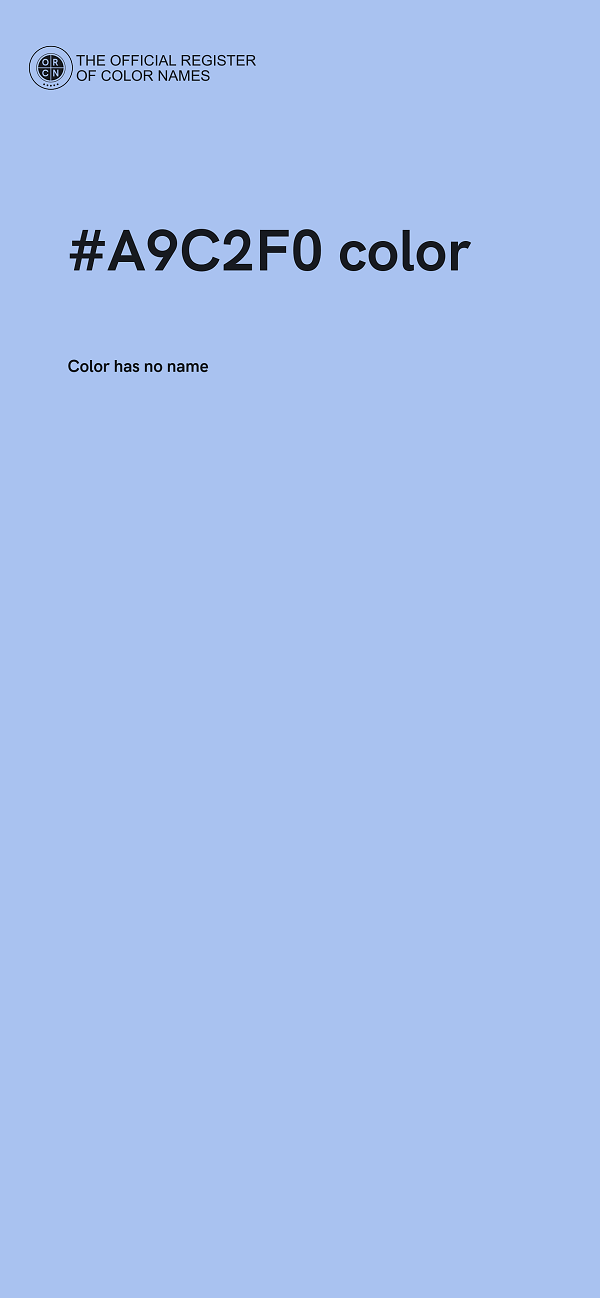 #A9C2F0 color image