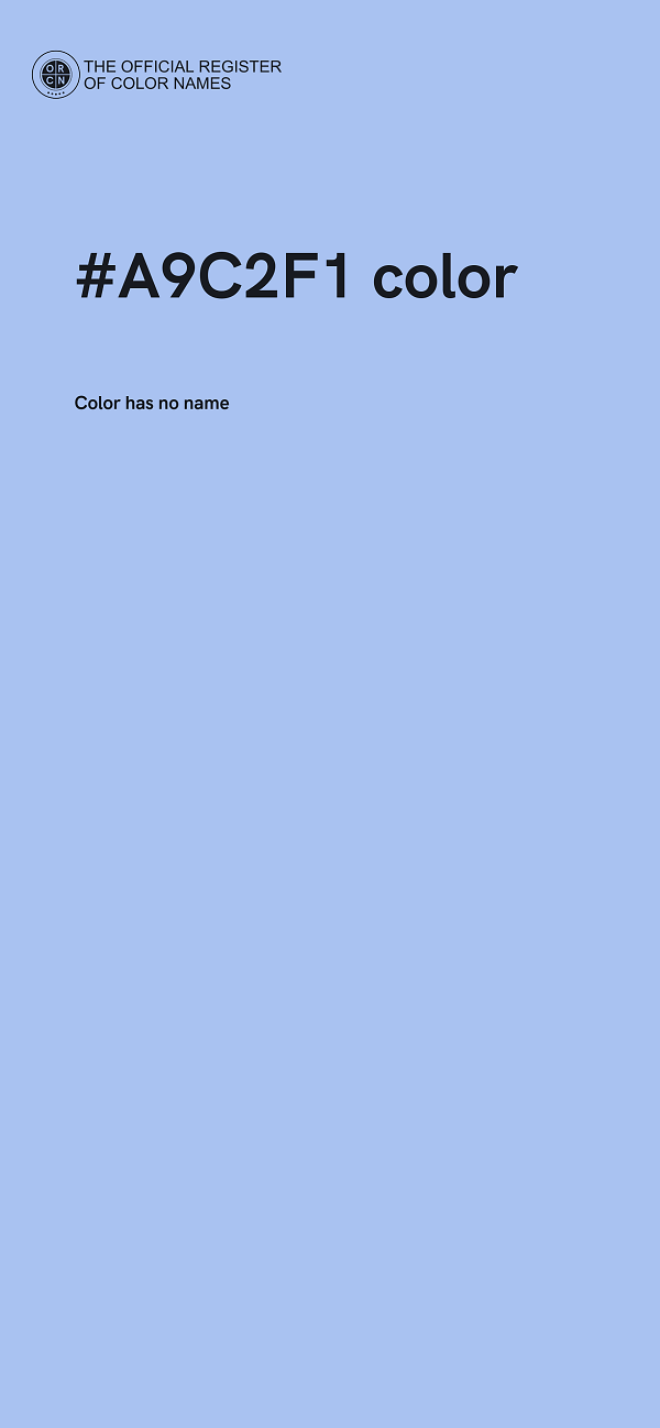 #A9C2F1 color image