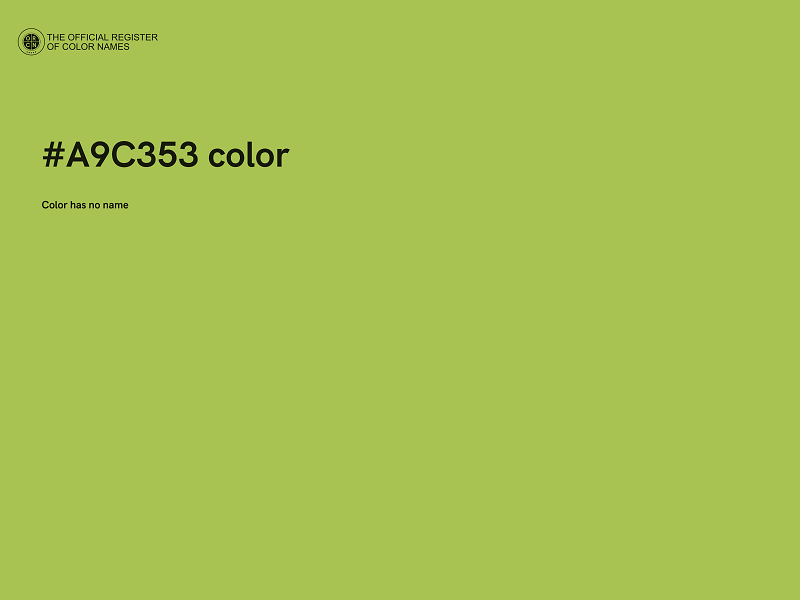 #A9C353 color image