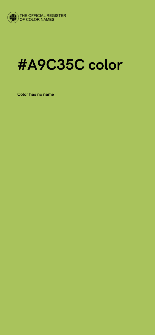 #A9C35C color image