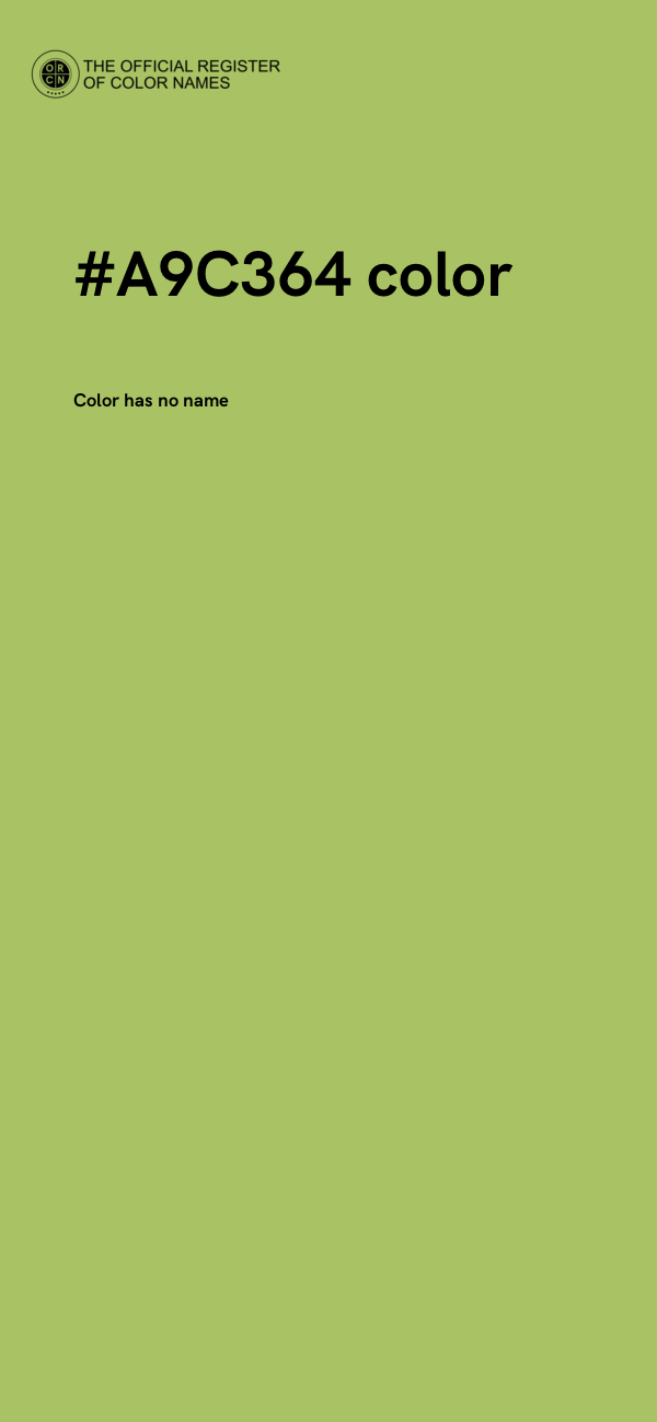 #A9C364 color image