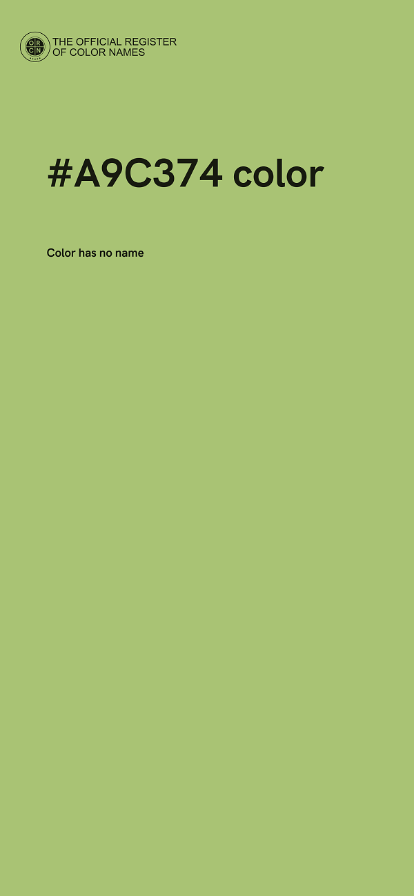 #A9C374 color image