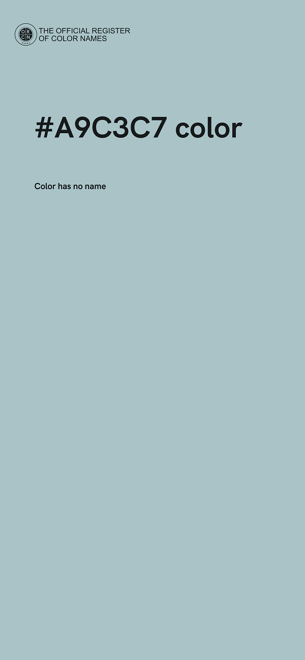 #A9C3C7 color image