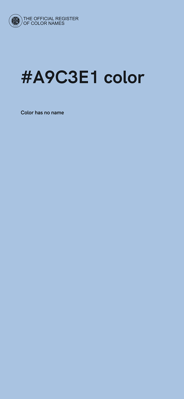 #A9C3E1 color image