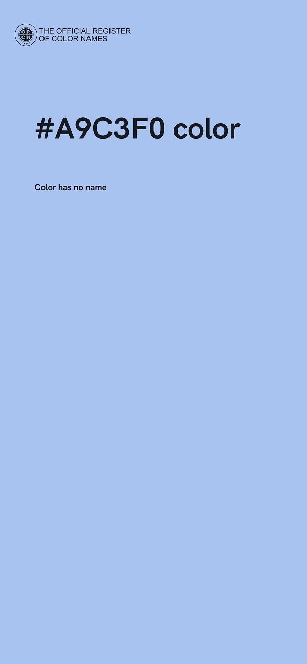 #A9C3F0 color image