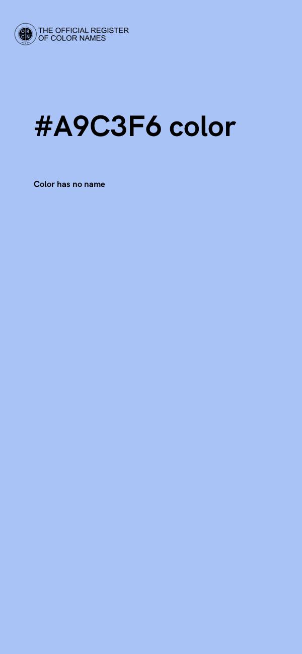 #A9C3F6 color image