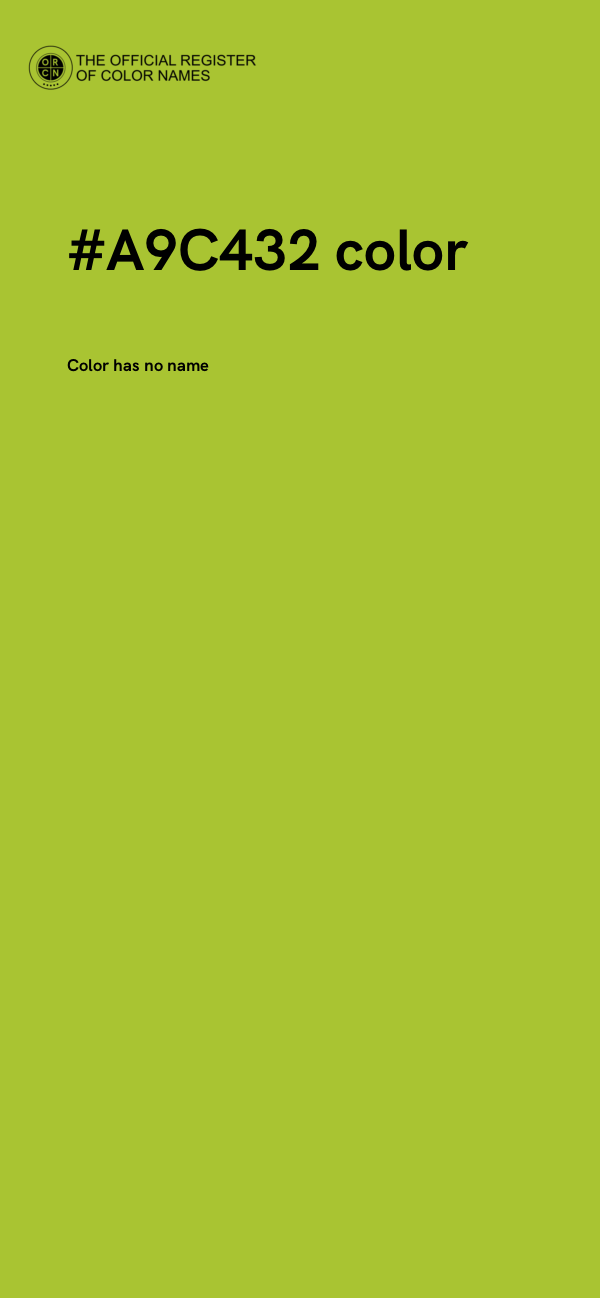 #A9C432 color image