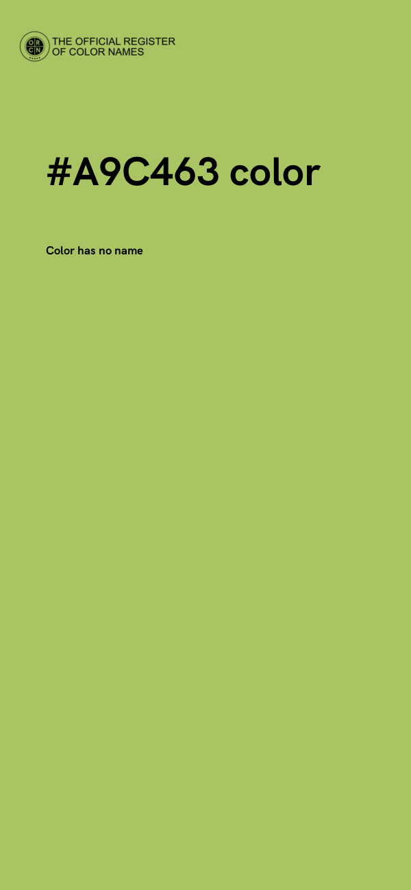 #A9C463 color image