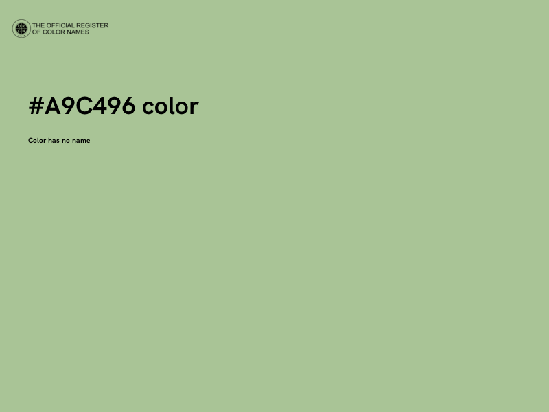 #A9C496 color image