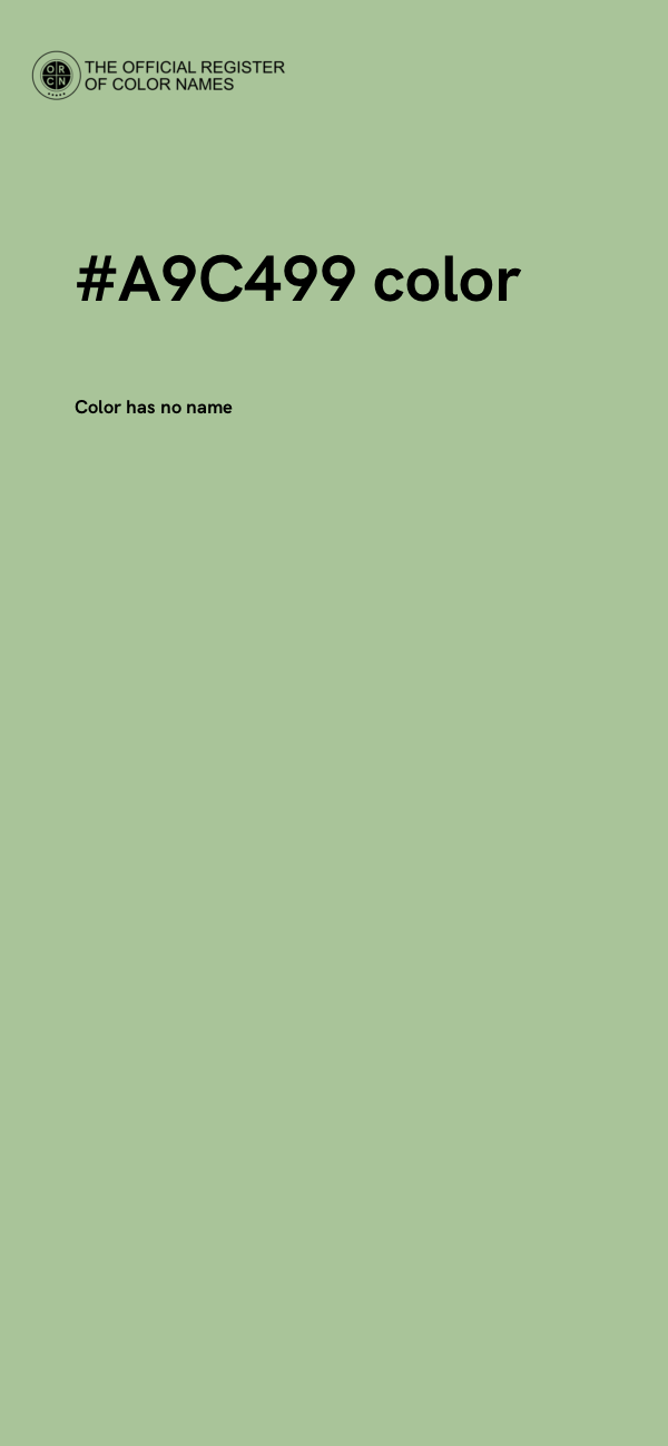 #A9C499 color image