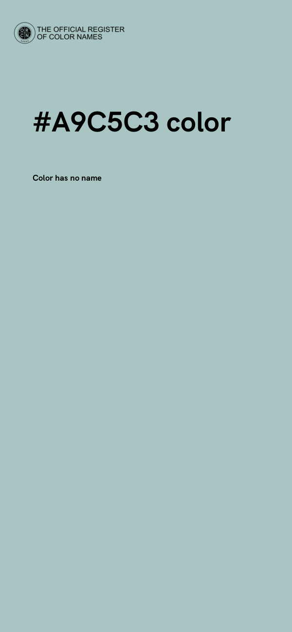 #A9C5C3 color image