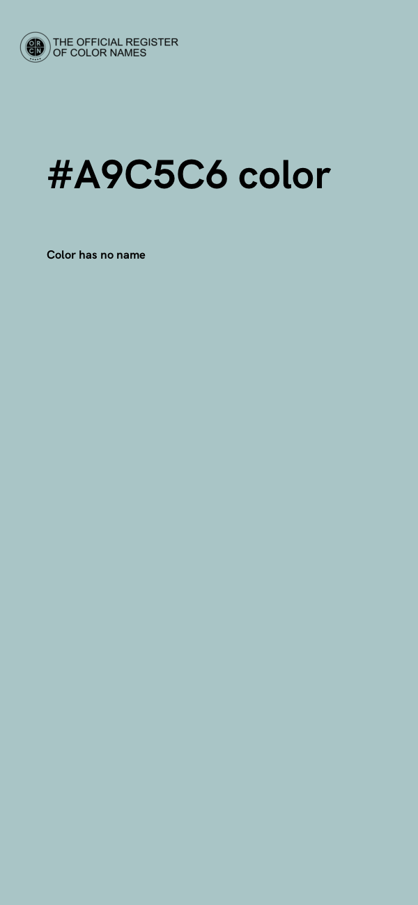#A9C5C6 color image