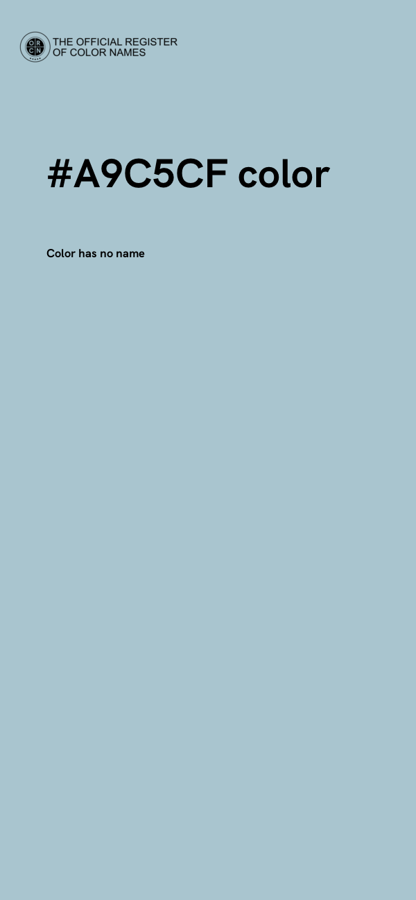 #A9C5CF color image