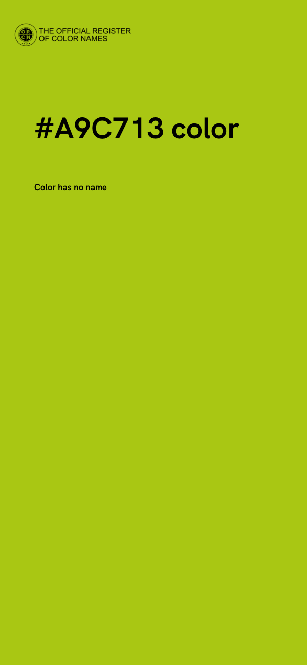 #A9C713 color image