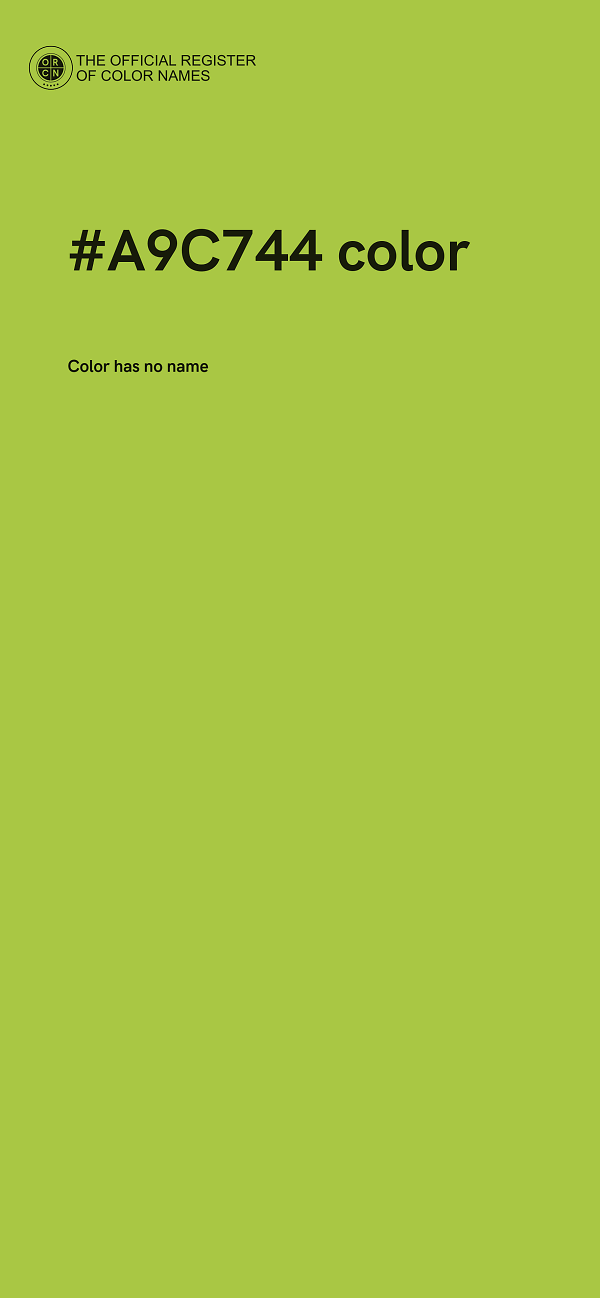 #A9C744 color image