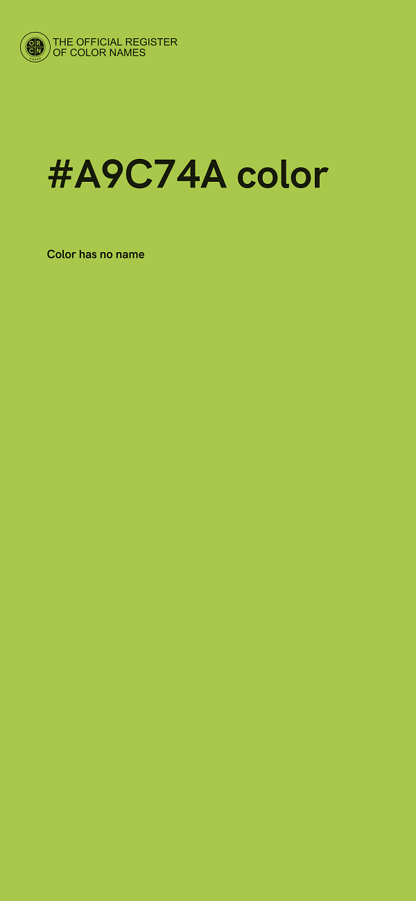 #A9C74A color image