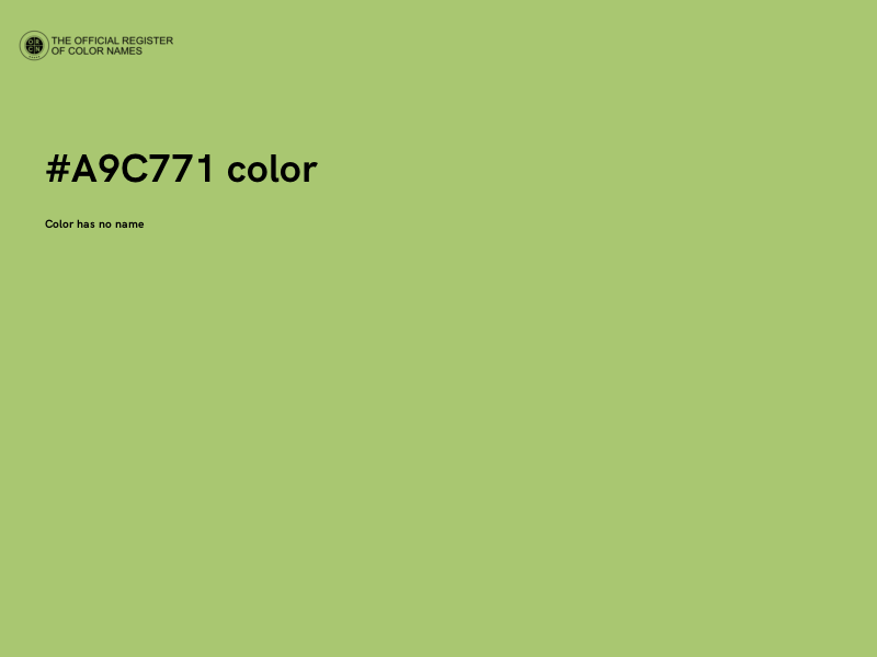 #A9C771 color image