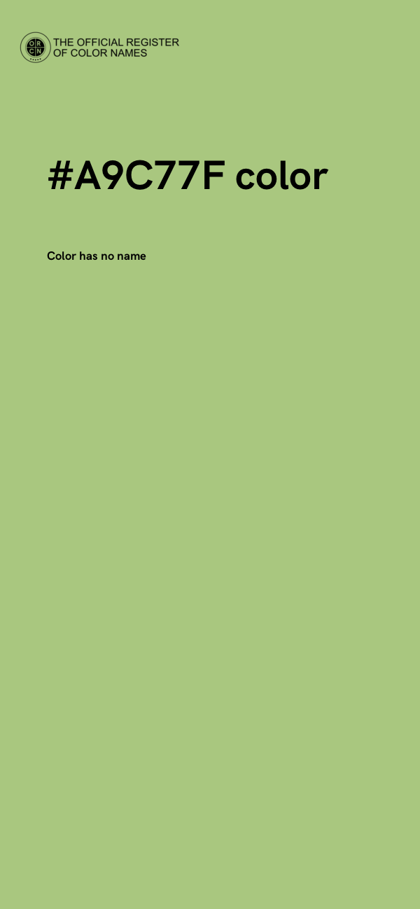 #A9C77F color image