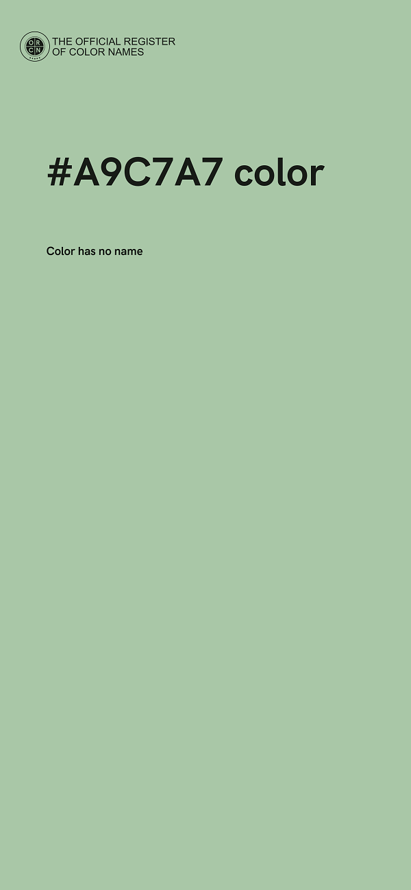 #A9C7A7 color image