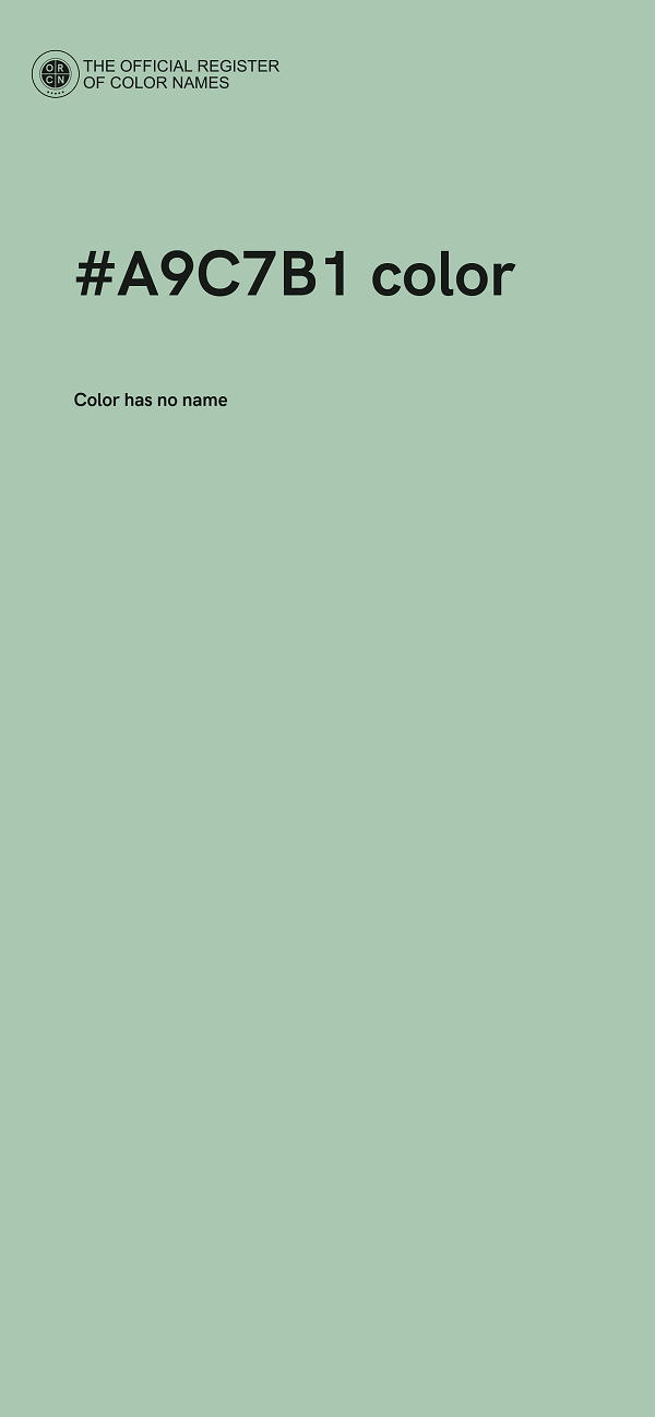 #A9C7B1 color image