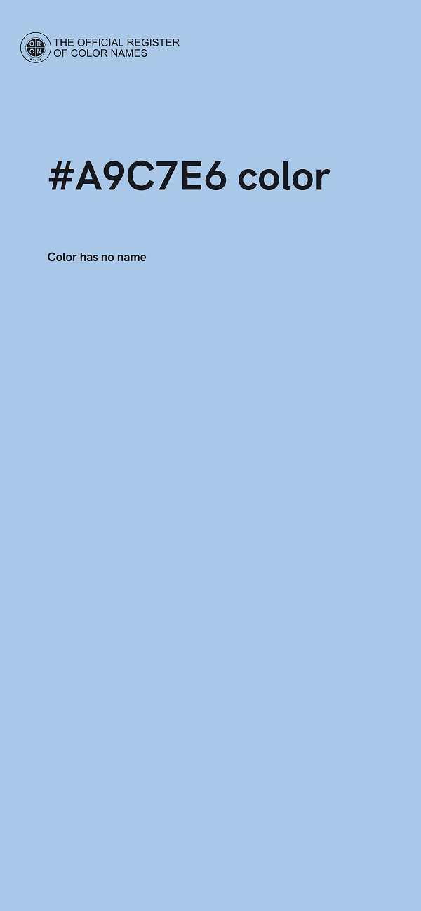 #A9C7E6 color image