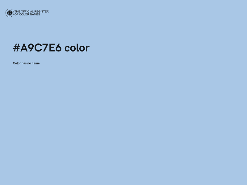 #A9C7E6 color image