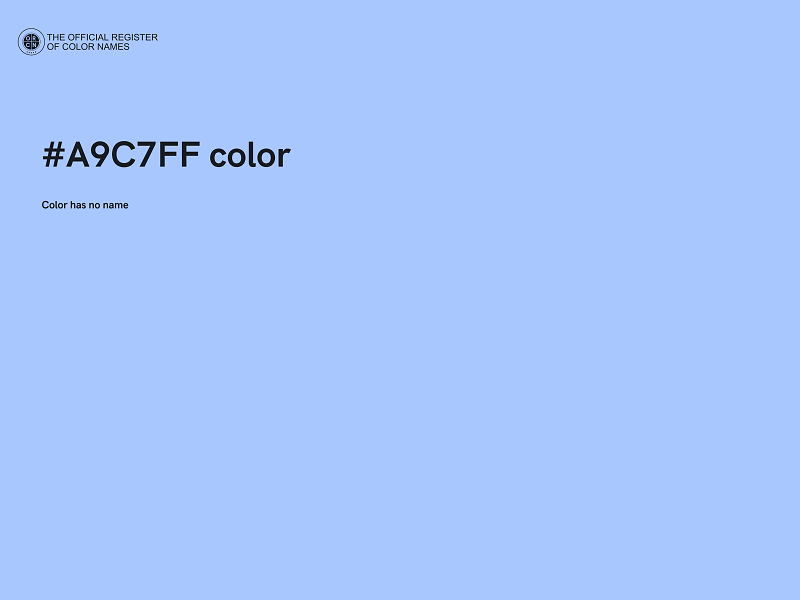 #A9C7FF color image