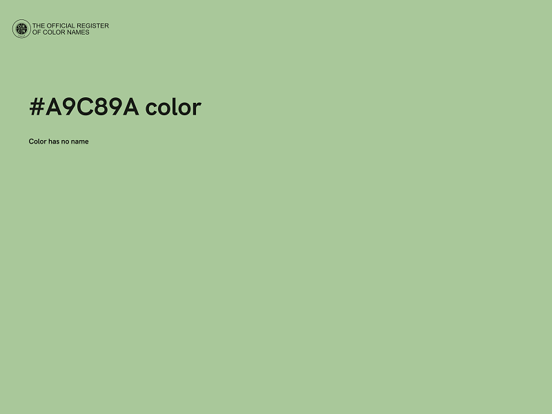 #A9C89A color image