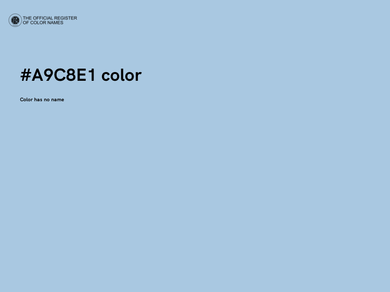 #A9C8E1 color image