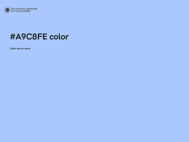 #A9C8FE color image