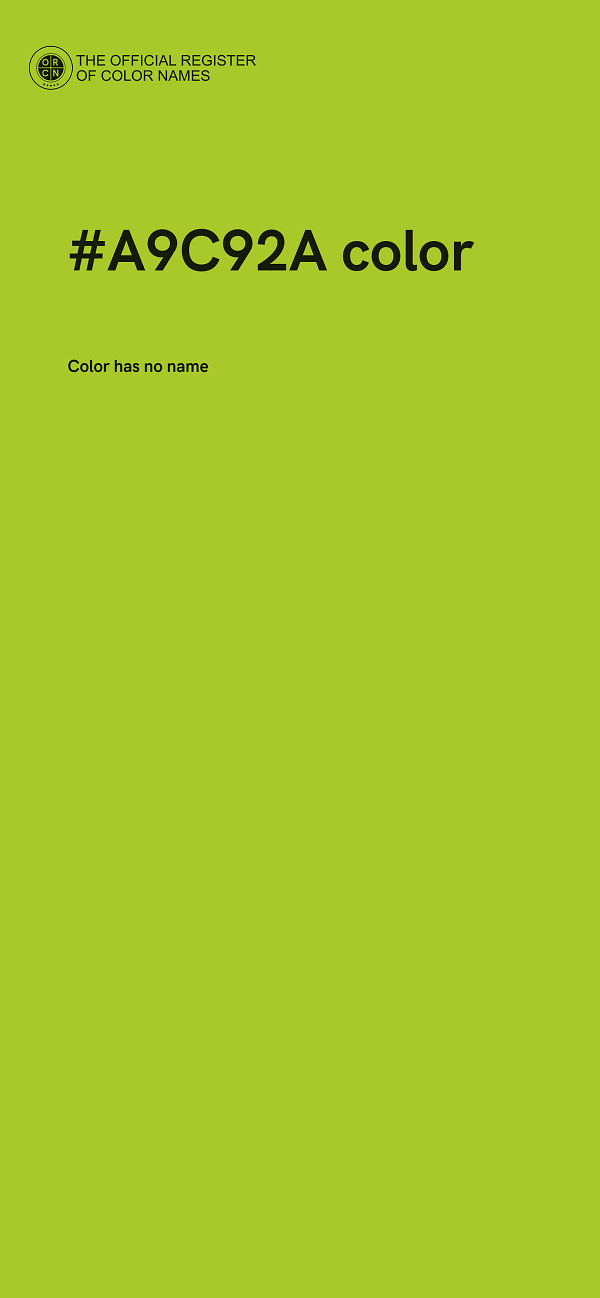 #A9C92A color image