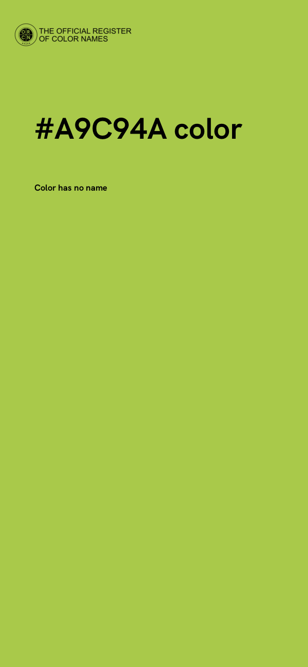#A9C94A color image