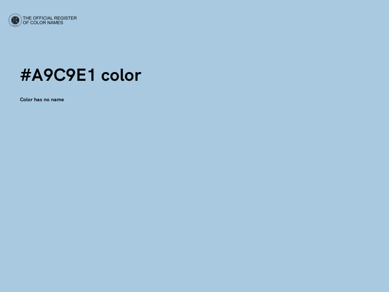 #A9C9E1 color image