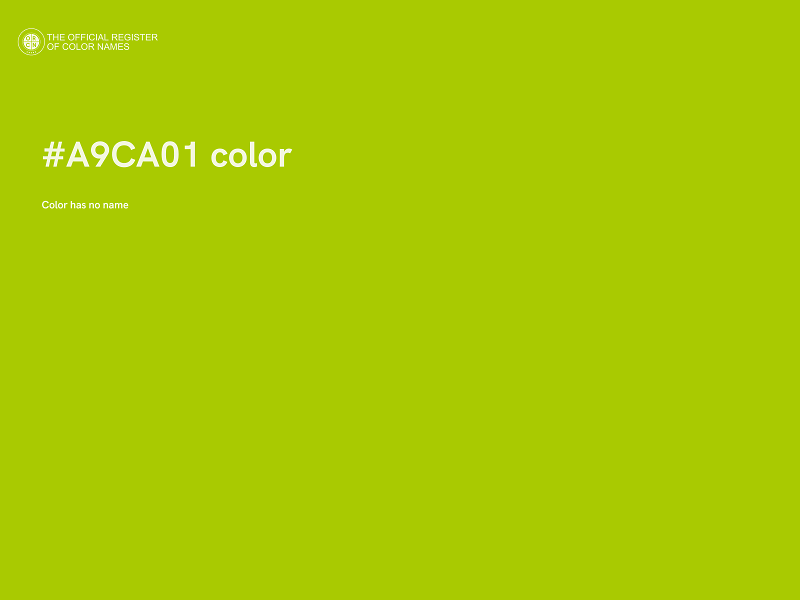 #A9CA01 color image