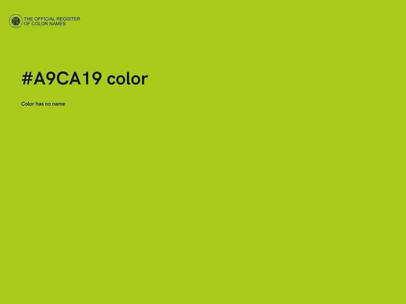 #A9CA19 color image