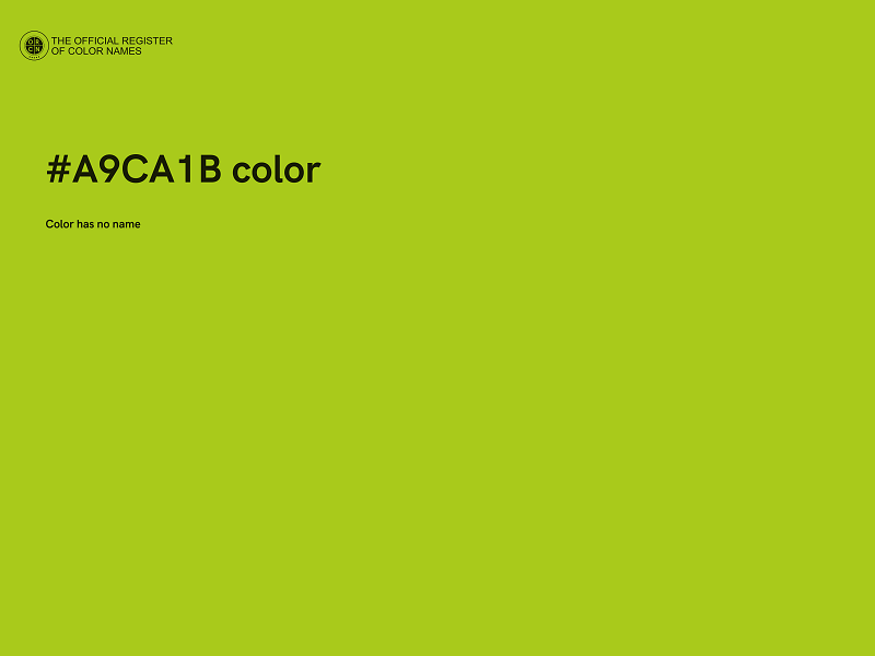 #A9CA1B color image