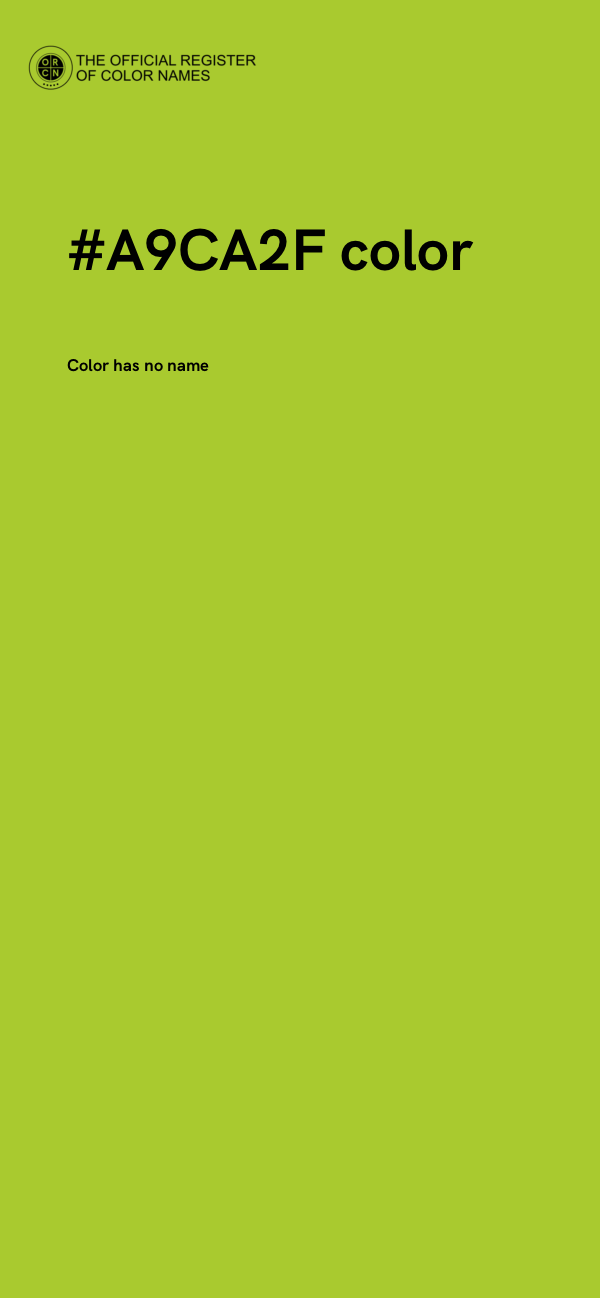 #A9CA2F color image