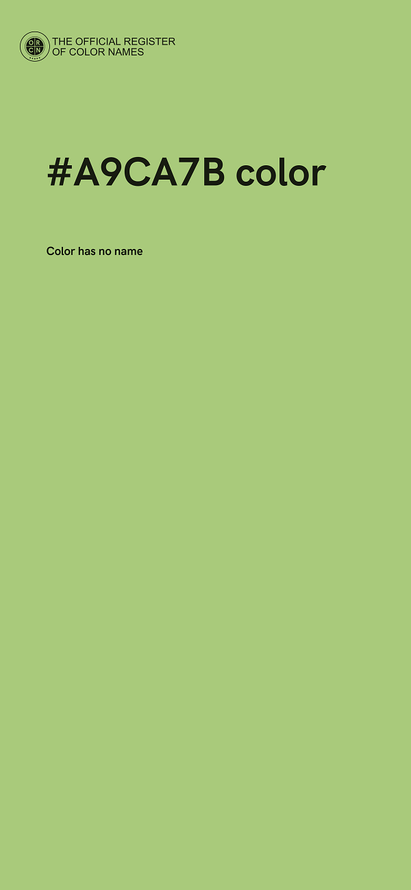 #A9CA7B color image