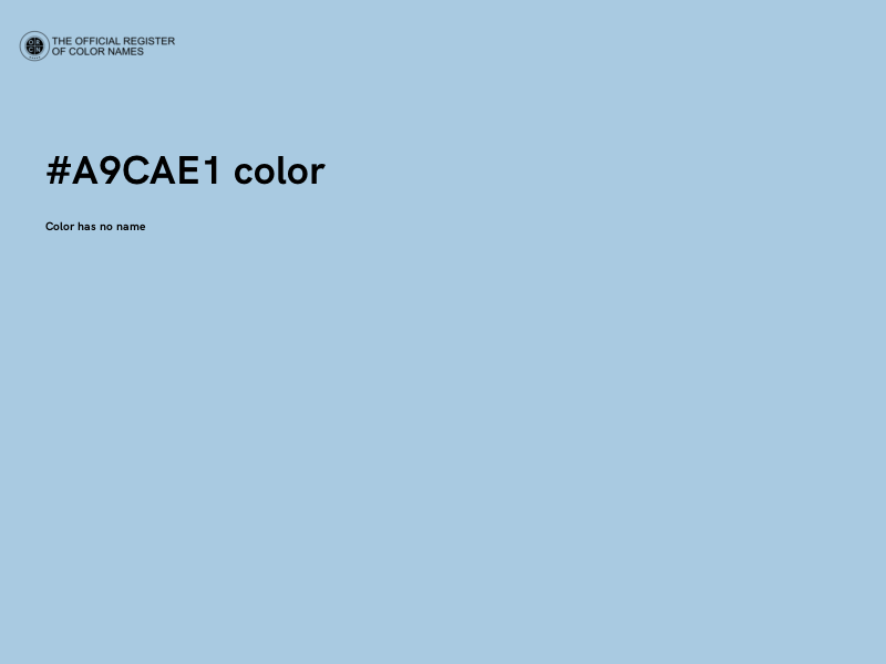 #A9CAE1 color image