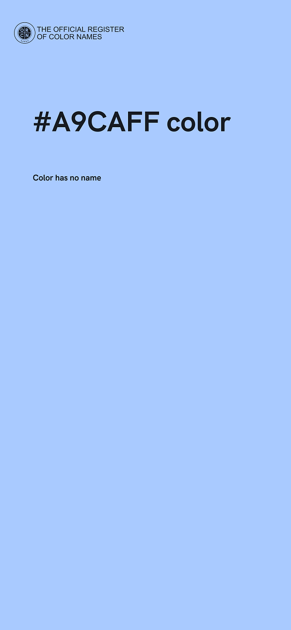 #A9CAFF color image