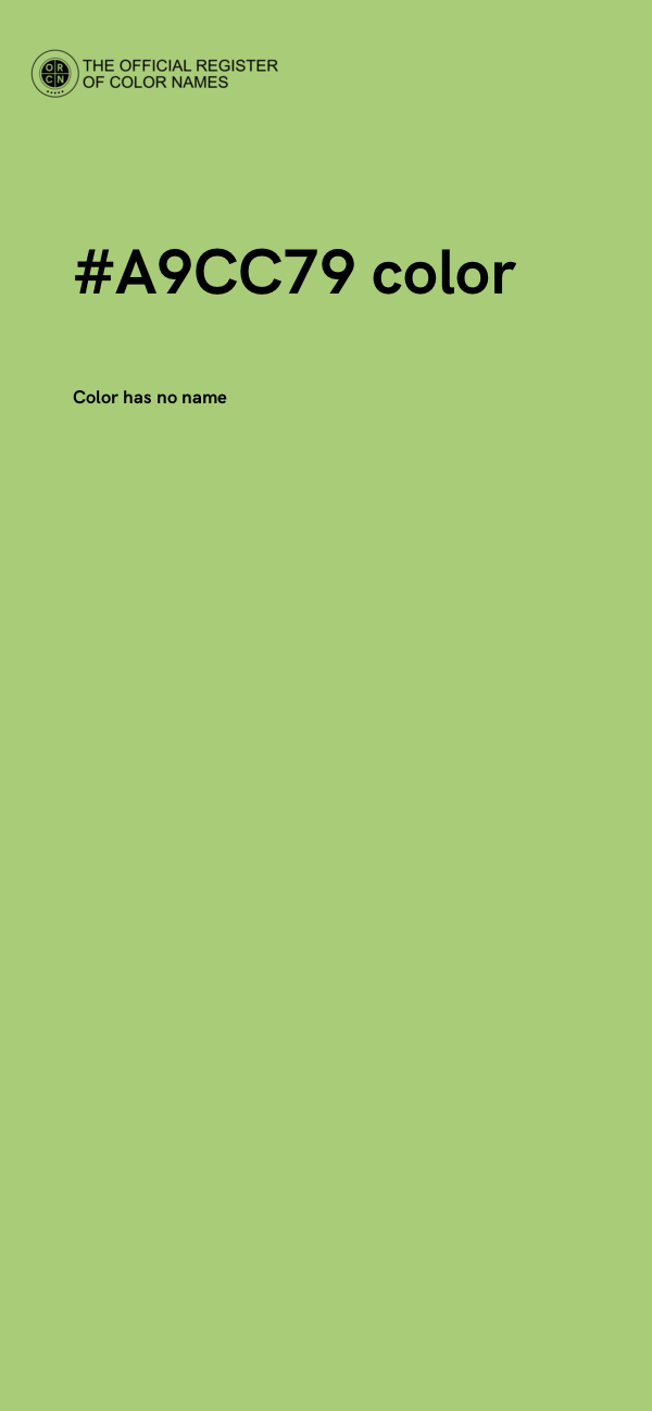 #A9CC79 color image