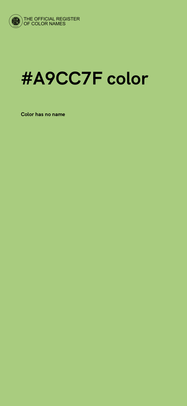 #A9CC7F color image