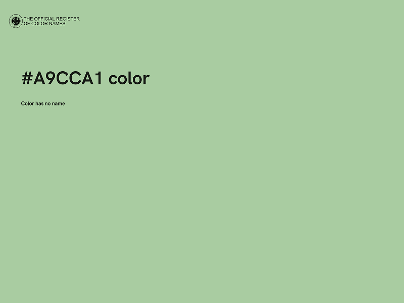 #A9CCA1 color image